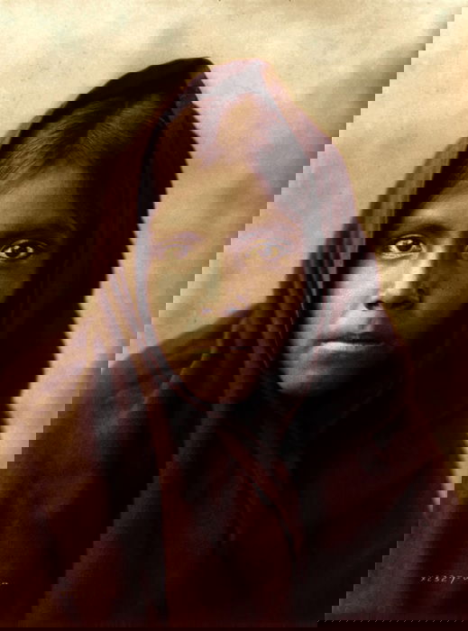 Portrait of Native American girl