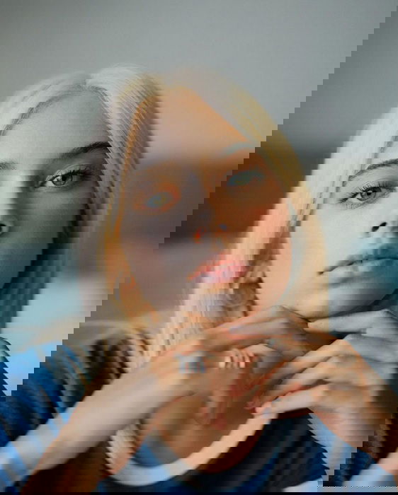 Portrait of blond girl