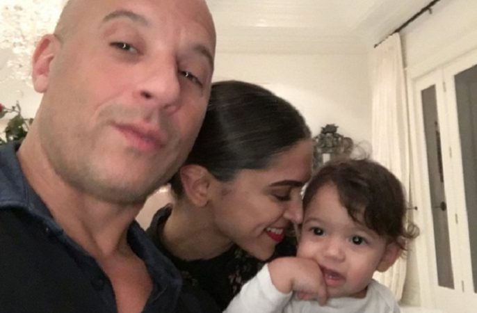 Vin Diesel post an adorable pic of Deepika Padukone holding his 15-month-old daughter