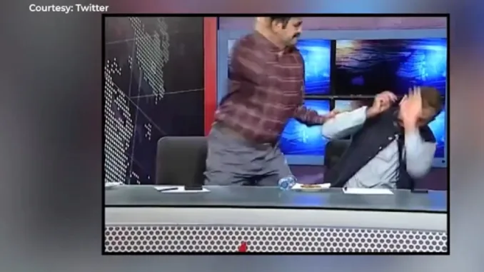 Watch: Pakistani Politicians Thrash Each Other During Live Debate on TV Channel